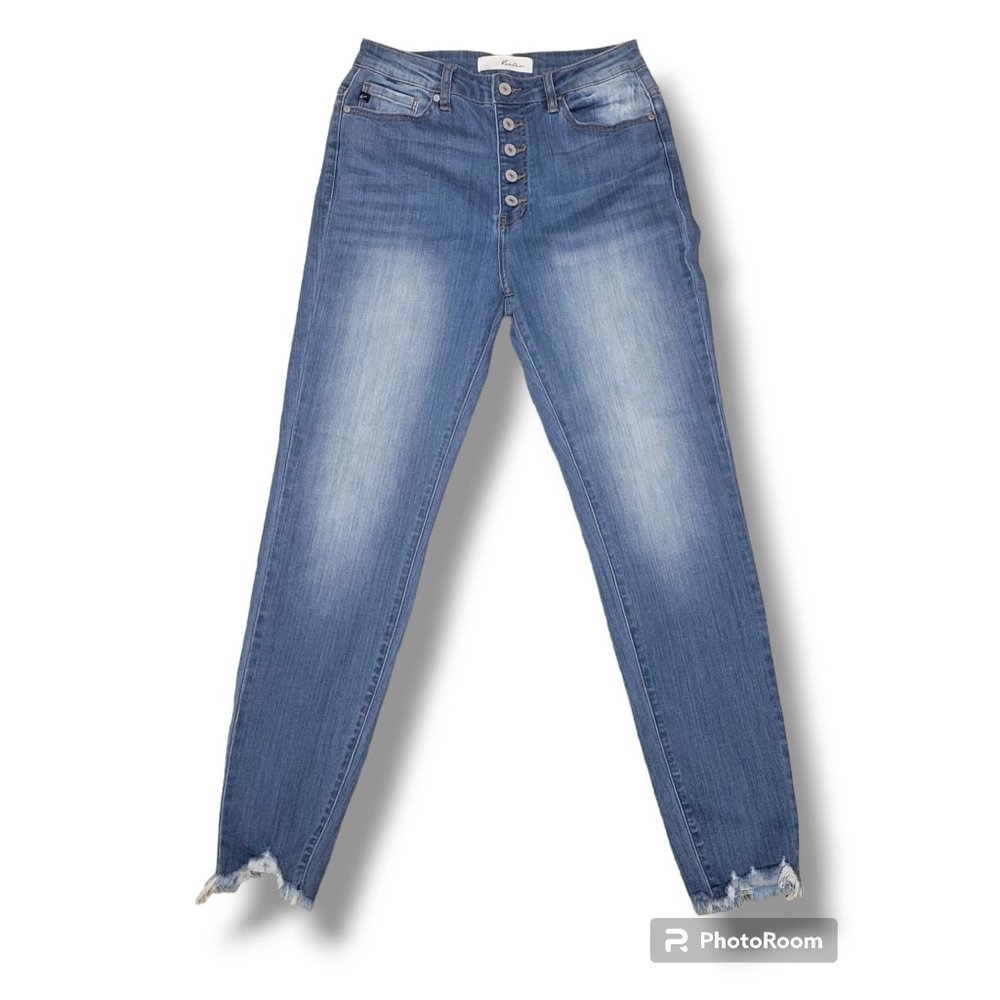 🌼HP🌼KanCan High Rise Super Skinny Raw Hem Blue Jeans - 9/28